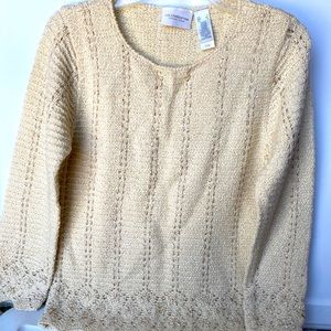 Cream Liz Claiborne sweater